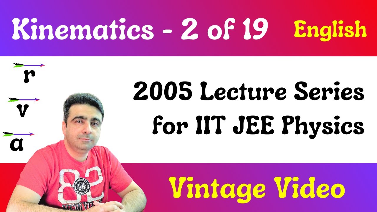 Kinematics Part - 2 of 19 recorded in 2005, for IIT JEE