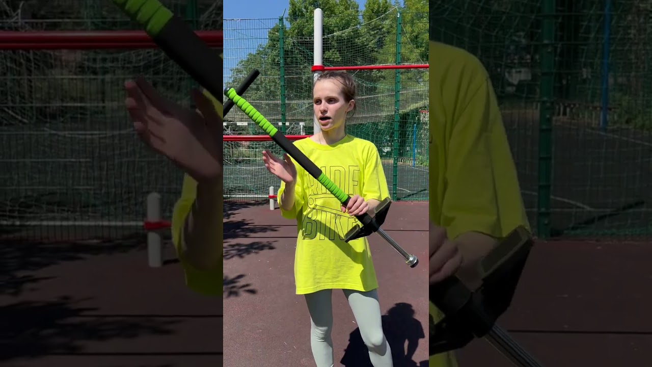 Пого стик, тренажер кузнечик #top #sports #jump #миксик