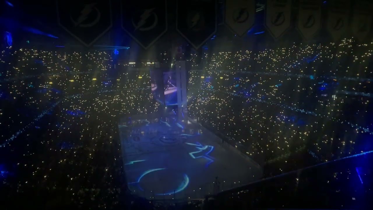 Tampa Bay Lightning Playoff Game Intro Ceremony 2022