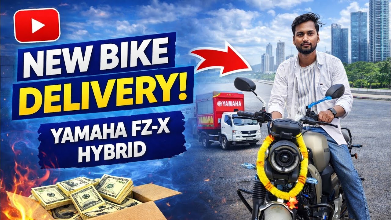 Finally Bought My Dream Bike 😍 Yamaha FZ-X Hybrid Delivery Vlog