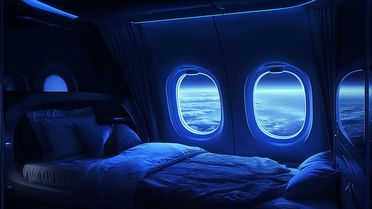 Airplane White Noise – Soothing Flight Noise to Calm Your Mind & Fall Asleep Fast