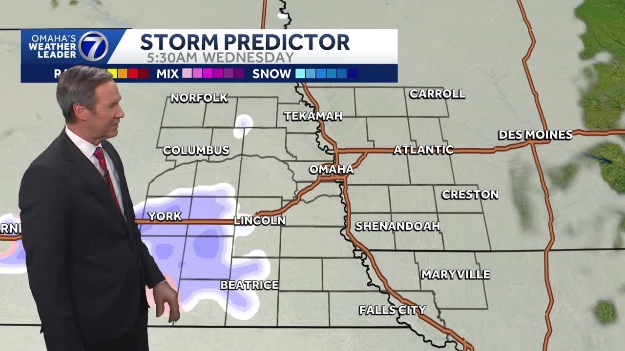 Some flurries early Wednesday for Omaha