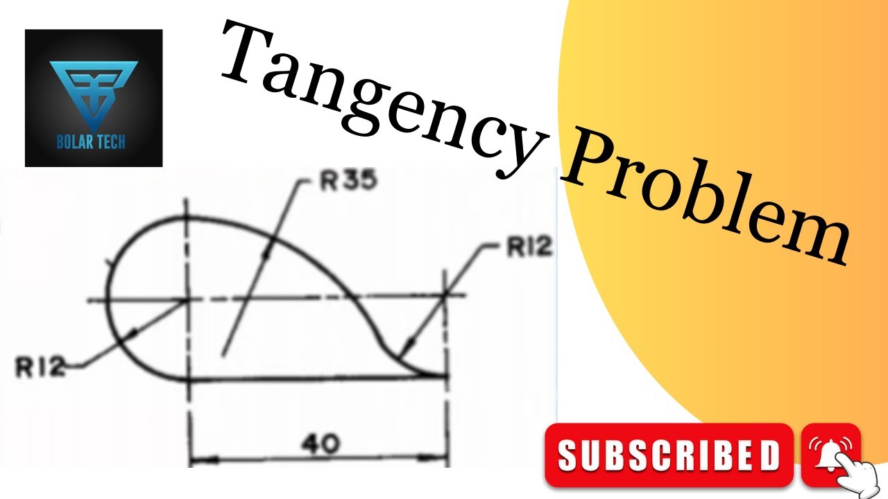 TANGENCY PROBLEMS in engineering drawing | technical drawing