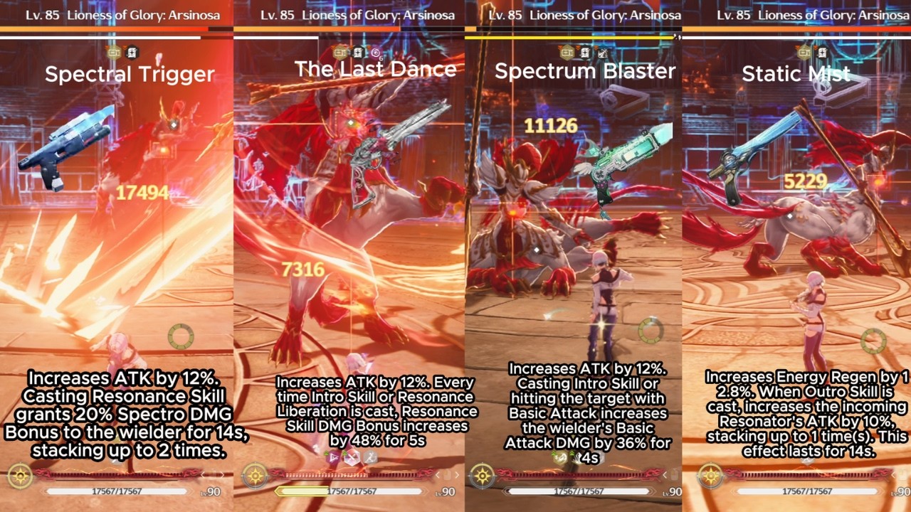 Lucy weapon comparison wtih weapon buffs | Wuthering Waves | Cyberpunk Edgerunners Collab