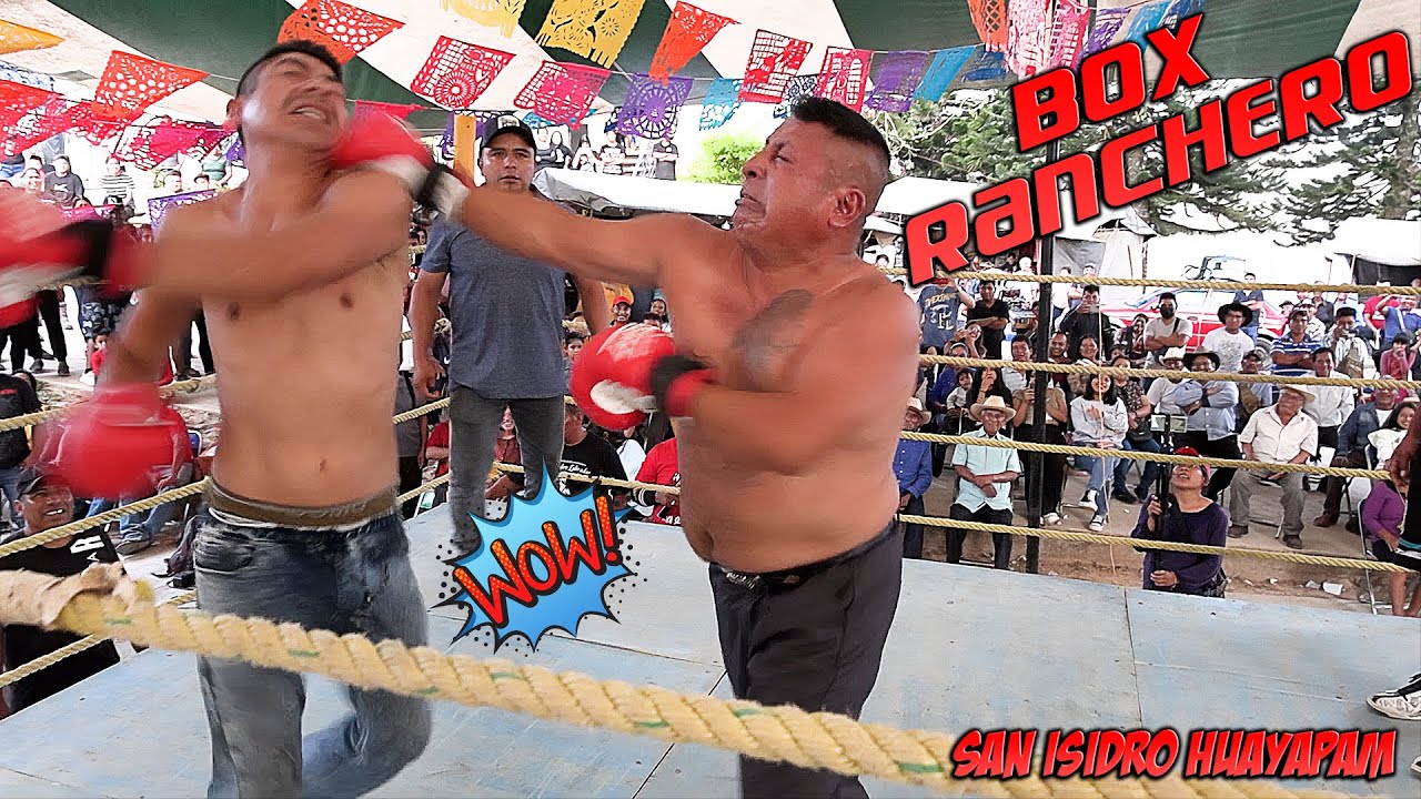 Box Ranchero en San Isidro Huayápam Mixe Oaxaca, 🥊🤼🥋Pelea 100% divertida terminó en lucha libre.