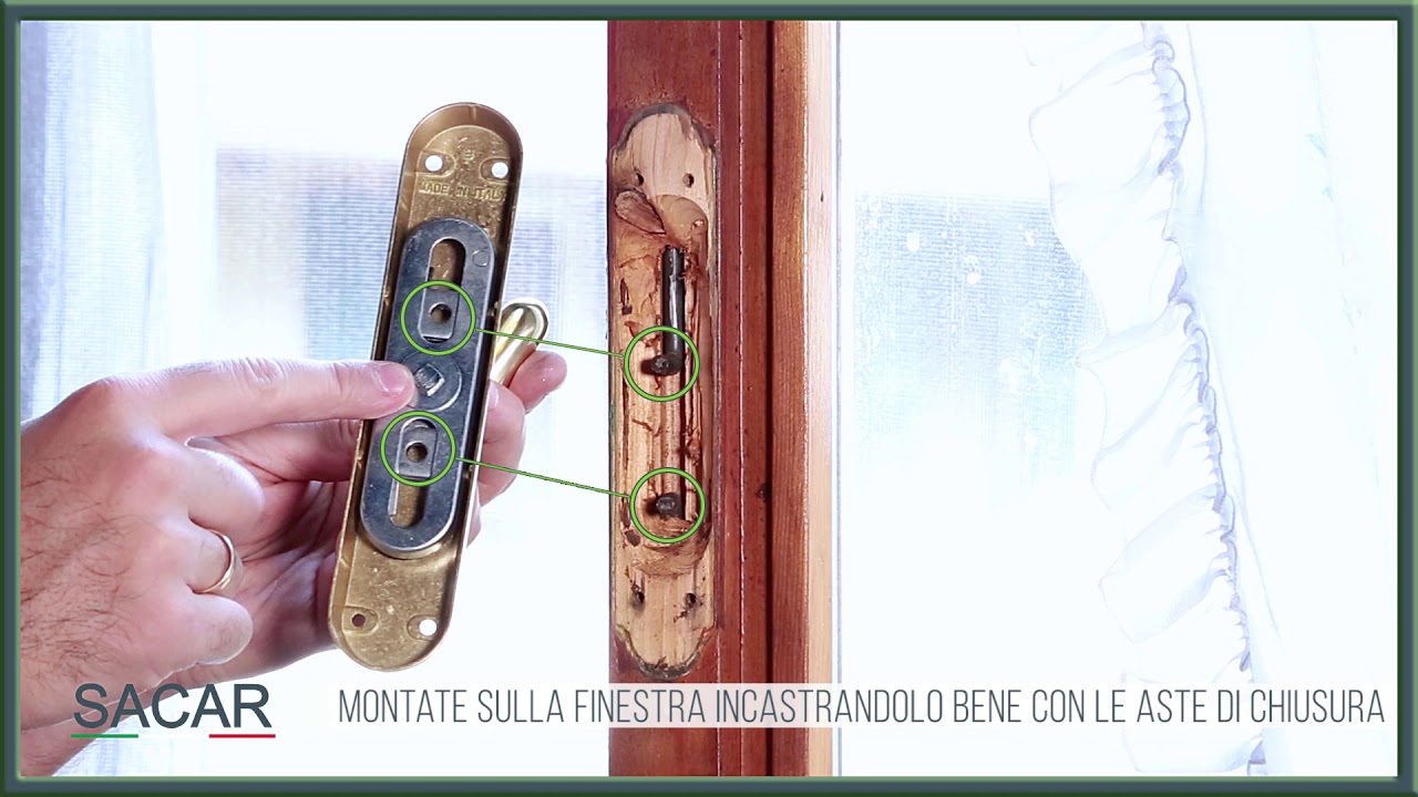 COME SOSTITUIRE UNA MANIGLIA PER FINESTRE CON LA NOSTRA MANIGLIA PER RISTRUTTURAZIONE