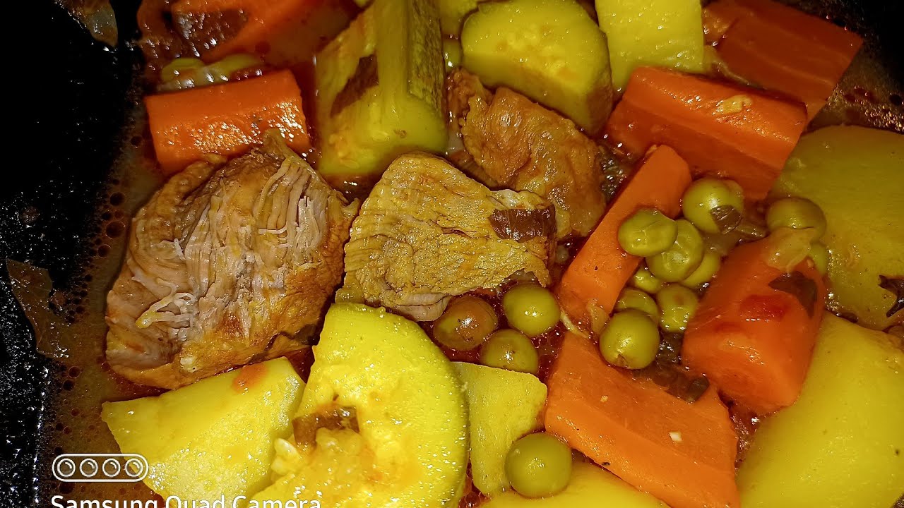 طاجين الخضار باللحم 🤤لذييييييذ  بخطوات بسيطة 