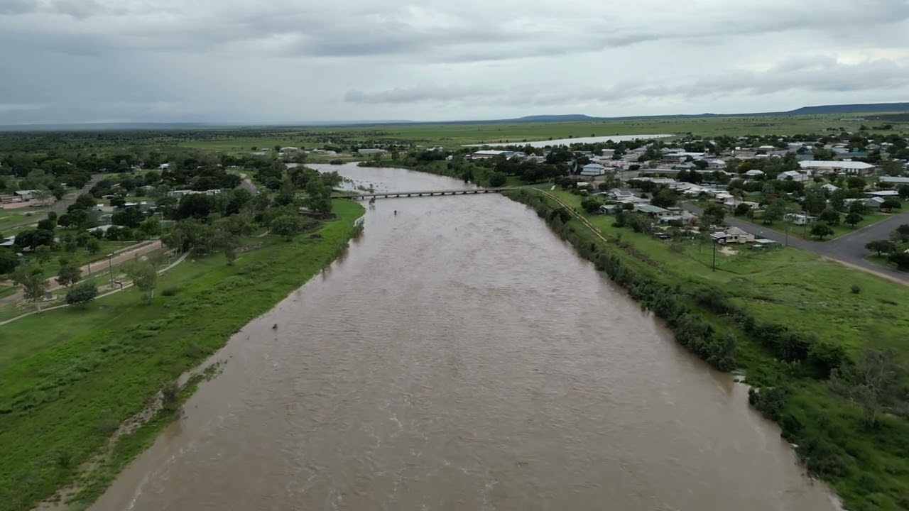 Flinders River at Hughenden 14 January 2023