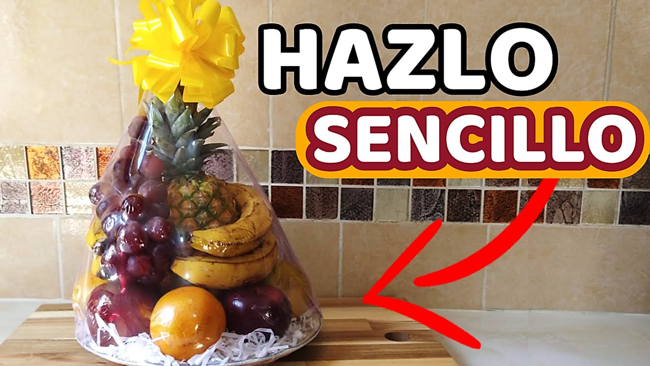 Como Hacer una CANASTA de FRUTAS Para Regalo 🎀🍇 ▶ ARREGLOS FRUTALES Para el Día de la Madre 🥰🍓