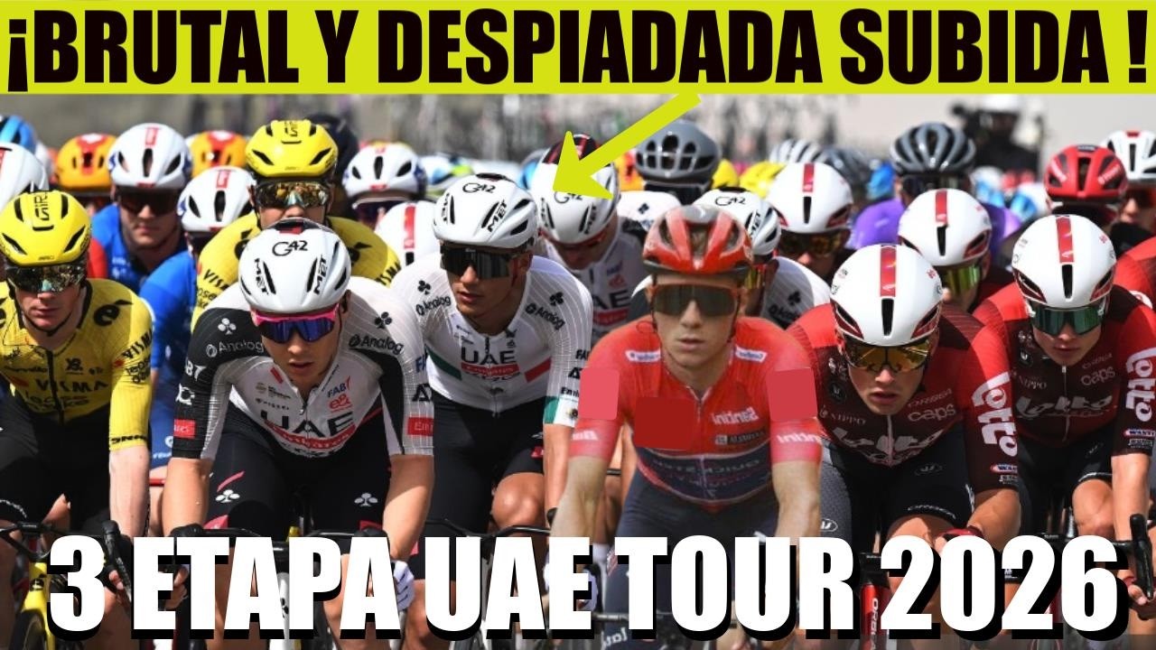 ISAAC DEL TORO y REMCO BRUTAL Y DESPIADADA SUBIDA 🌋 3 ETAPA UAE TOUR 2026