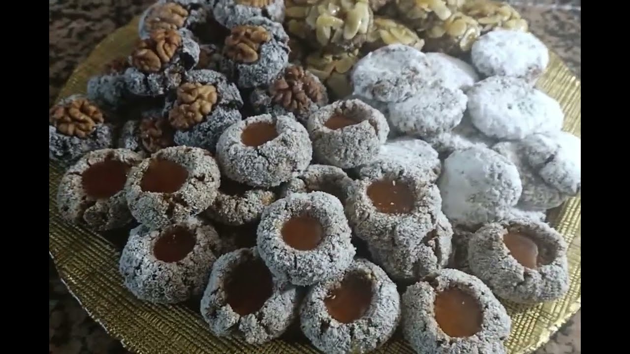 نحضر تشكلة من حلويات العيد بدون دقيق وبدون سكر #cookingathome#delicious#foodathome##travel#