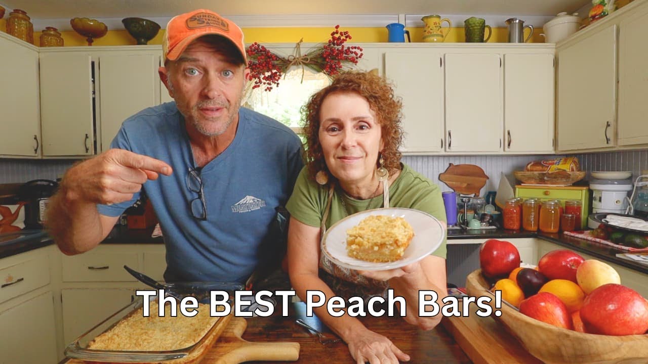 The BEST Peach Bars - We All Love Them!