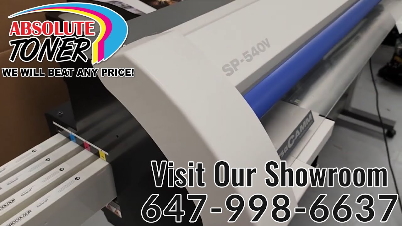 Roland VersaCAMM SP 540V Wide Format Eco Solvent Inkjet Commercial Production Printer and Cutter