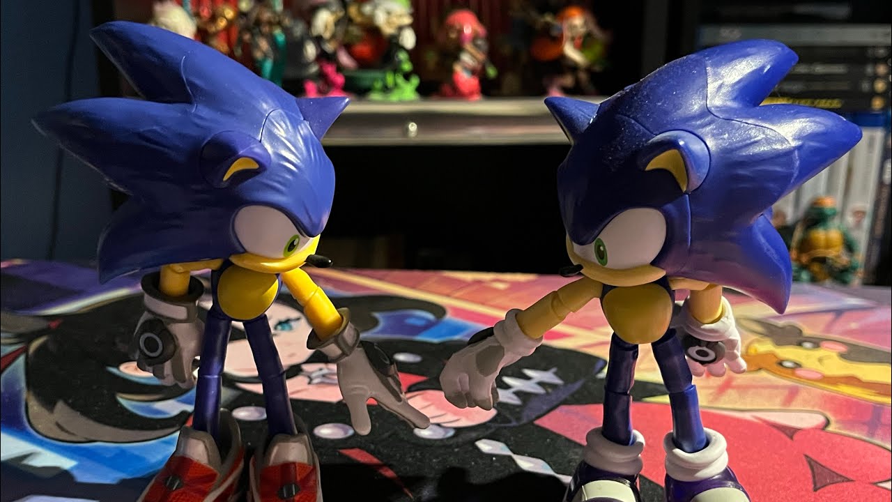 Sonic Prime New Yolk and Grim Sonic figures review