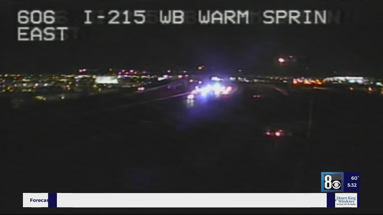 Eastbound 215 lanes closed due to homicide investigation