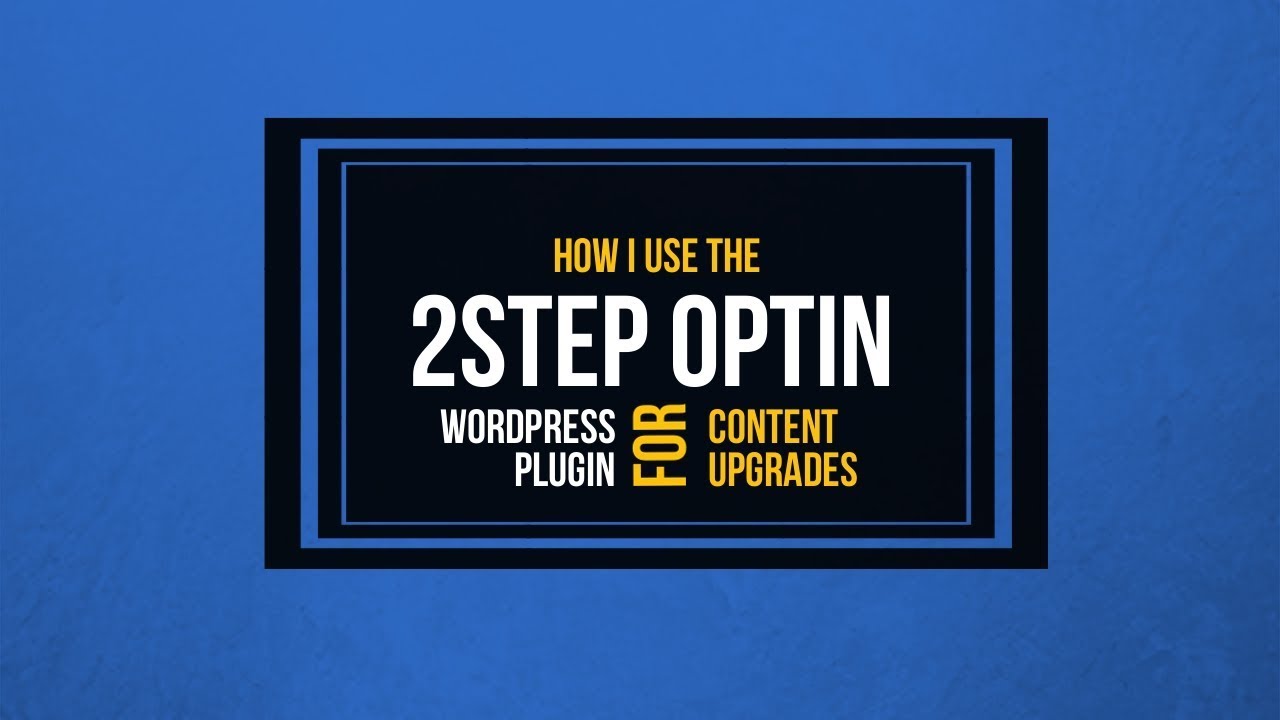 Easy Setup 2 Step Optin WordPress Plugin Demo