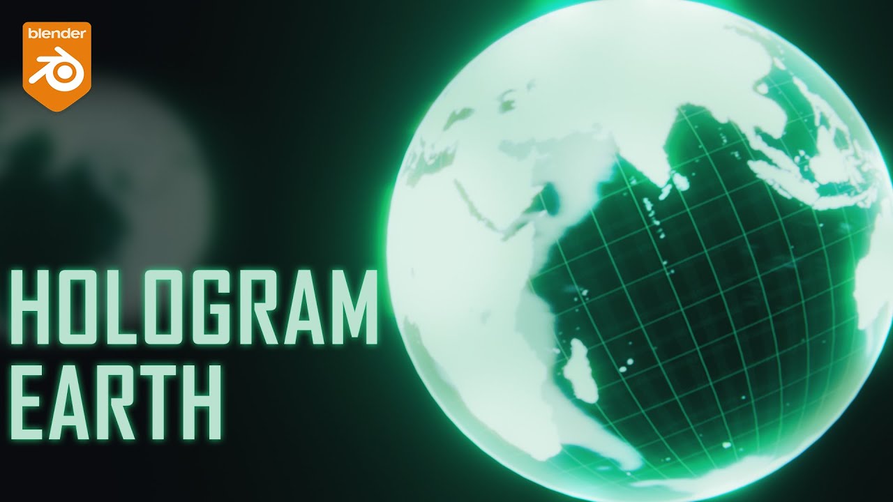3D Hologram Earth Effect | Blender Tutorial