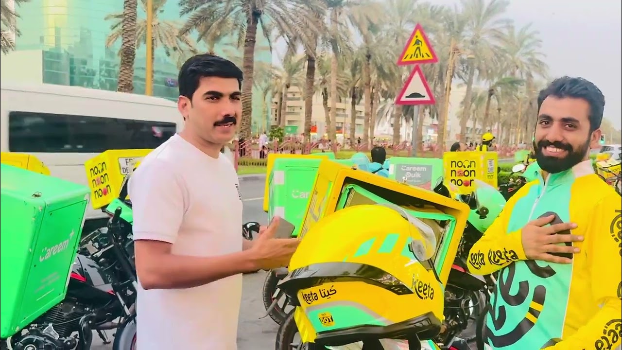 Keeta Bike Rides in Dubai // fast video Keeta ￼Riders feedback 