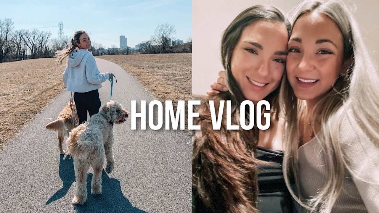 VLOG: going home, family walk, + errands with Lucy!