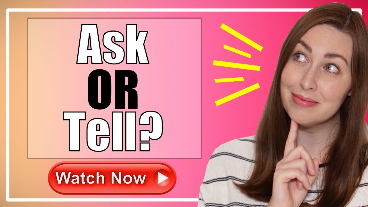 Ask OR Tell? | English Grammar Lesson