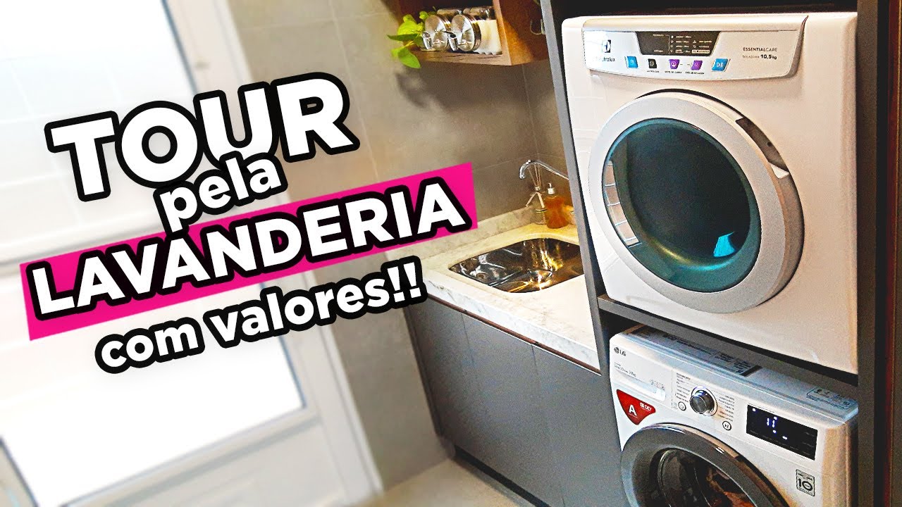 Tour Completo pela Minha LAVANDERIA PLANEJADA com VALORES!