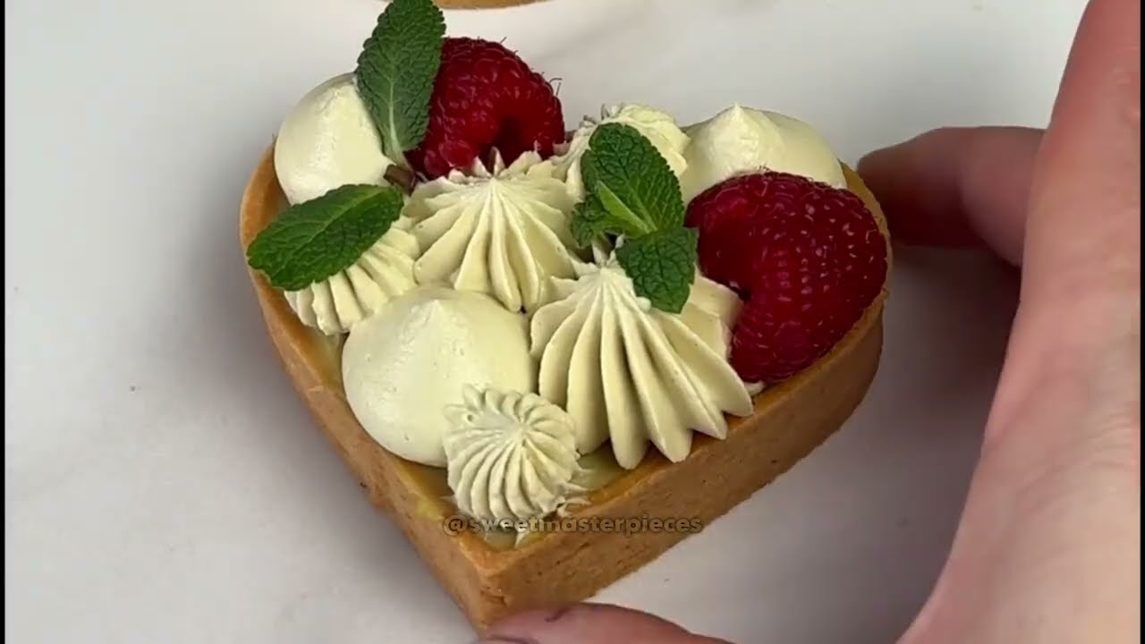 Тарталетки «Фисташковый бархат с малиной»🍓Подробный видео-урок + РЕЦЕПТ by Inna Barannikova