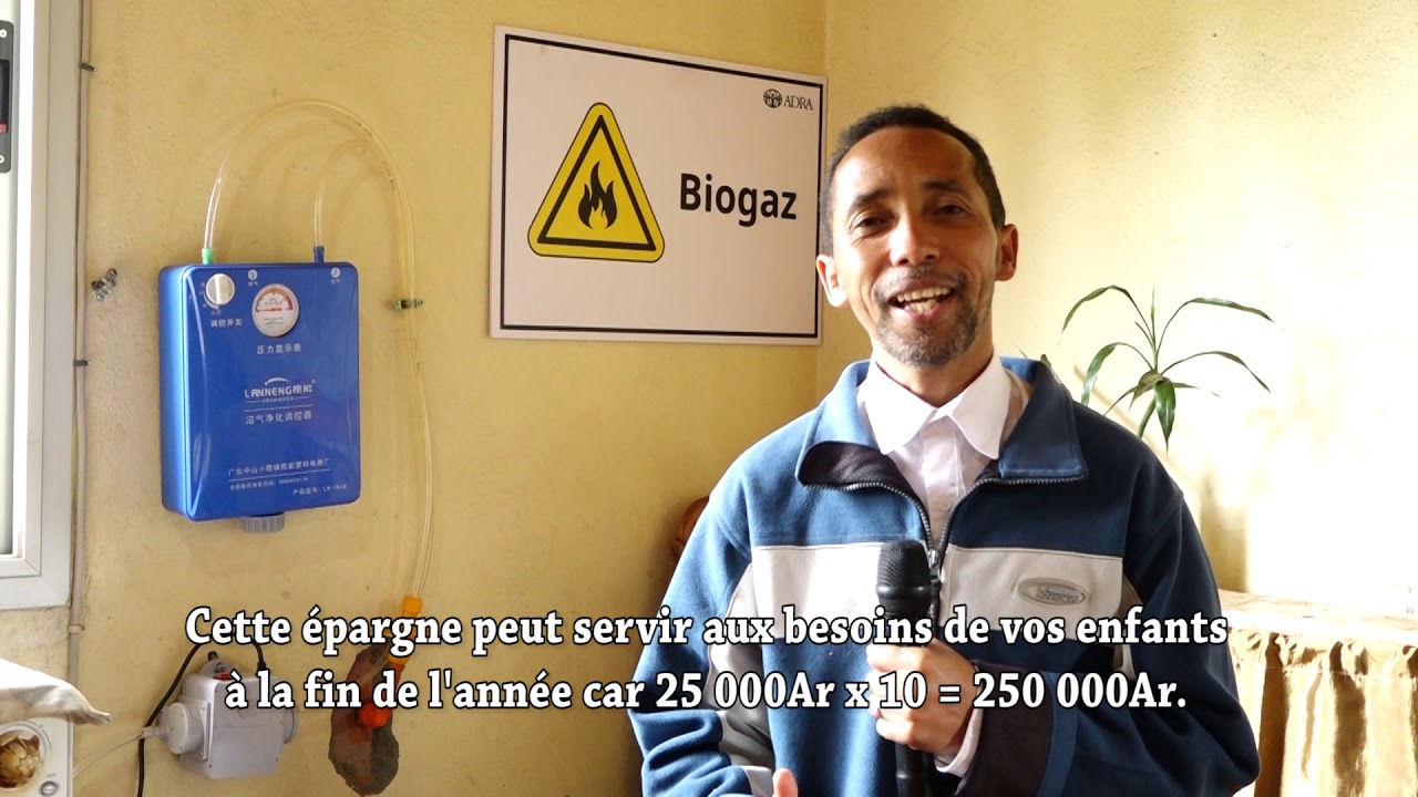 ADRA Projet RWC: Récupération des déchets organiques pour la production de BIOGAZ.