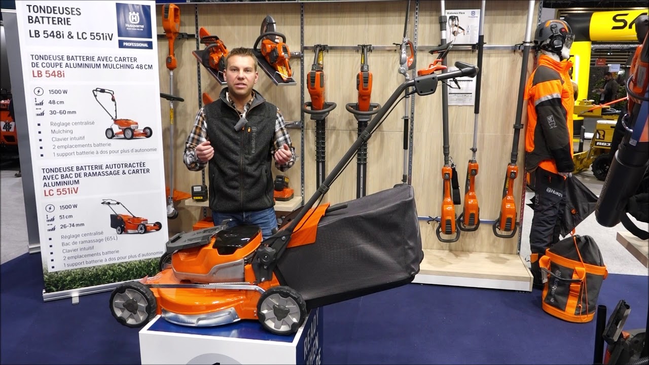 HUSQVARNA France : Fabrice BARBIER, Tondeuse Pro à batterie LC 551iV (36V Li-Ion) à PAYSALIA 2019