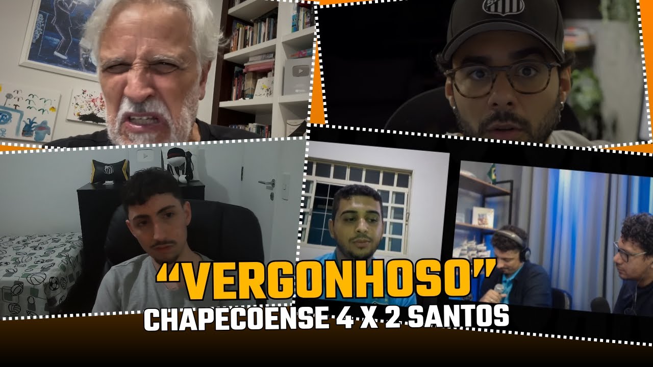 QUE FASE DO SANTOS!  Chapecoense 4 a 2 Santos - Brasileir&atilde;o 2026 | REACT