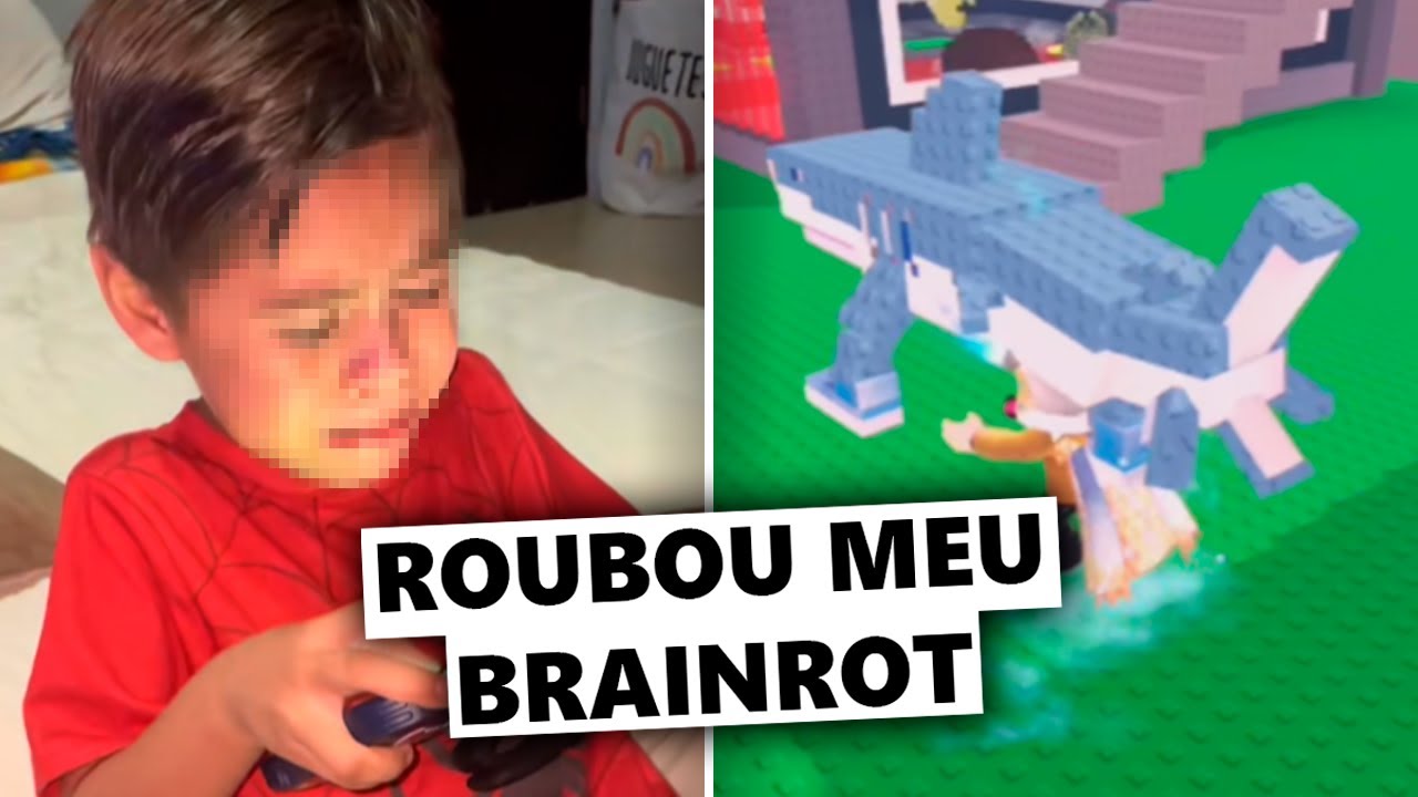 Crianças chorando por Brainrot no Roblox