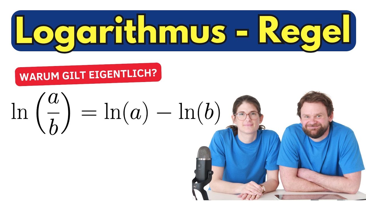 Logarithmus-Regel verstehen &ndash; Warum gilt ln(a/b)=ln a &minus; ln b?