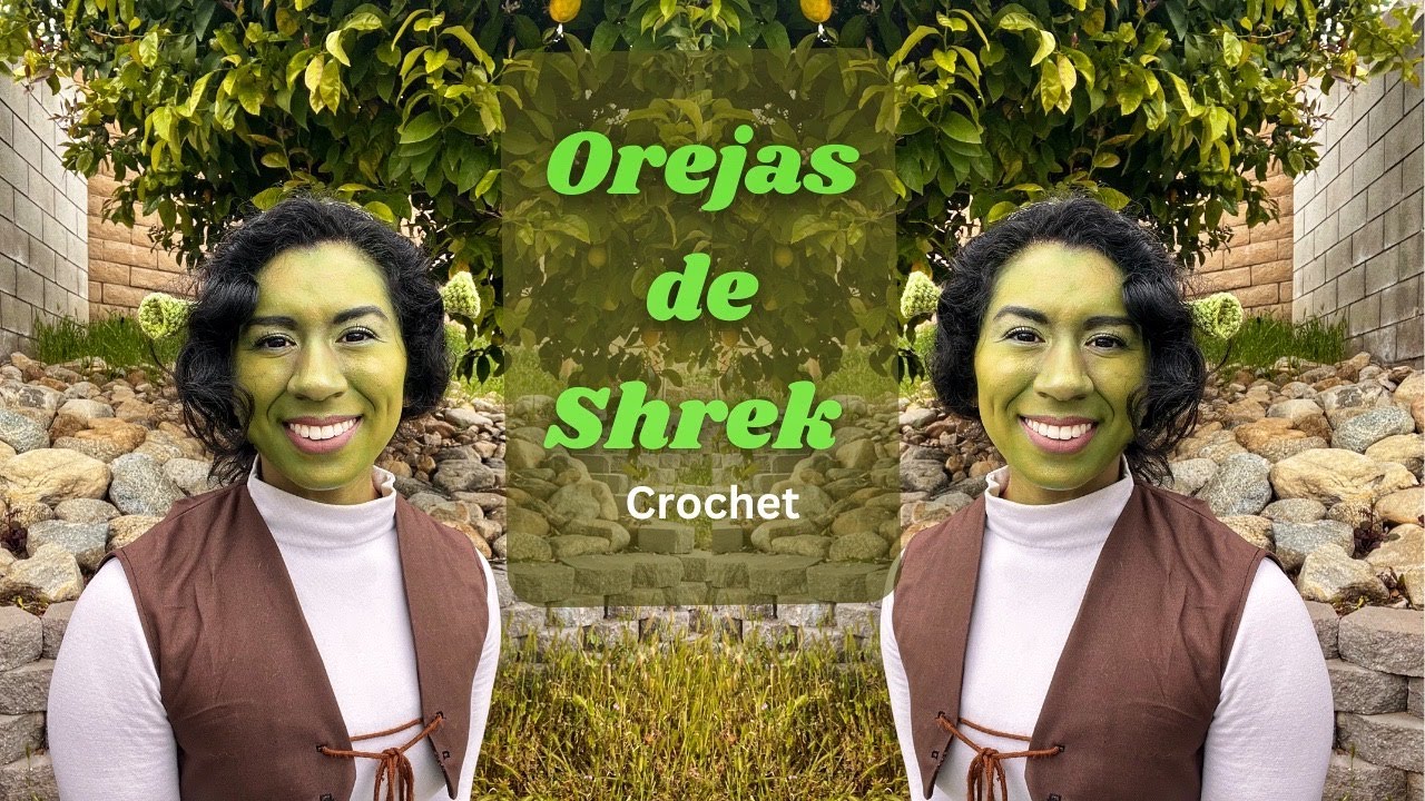 Orejas de Shrek Tutorial de crochet