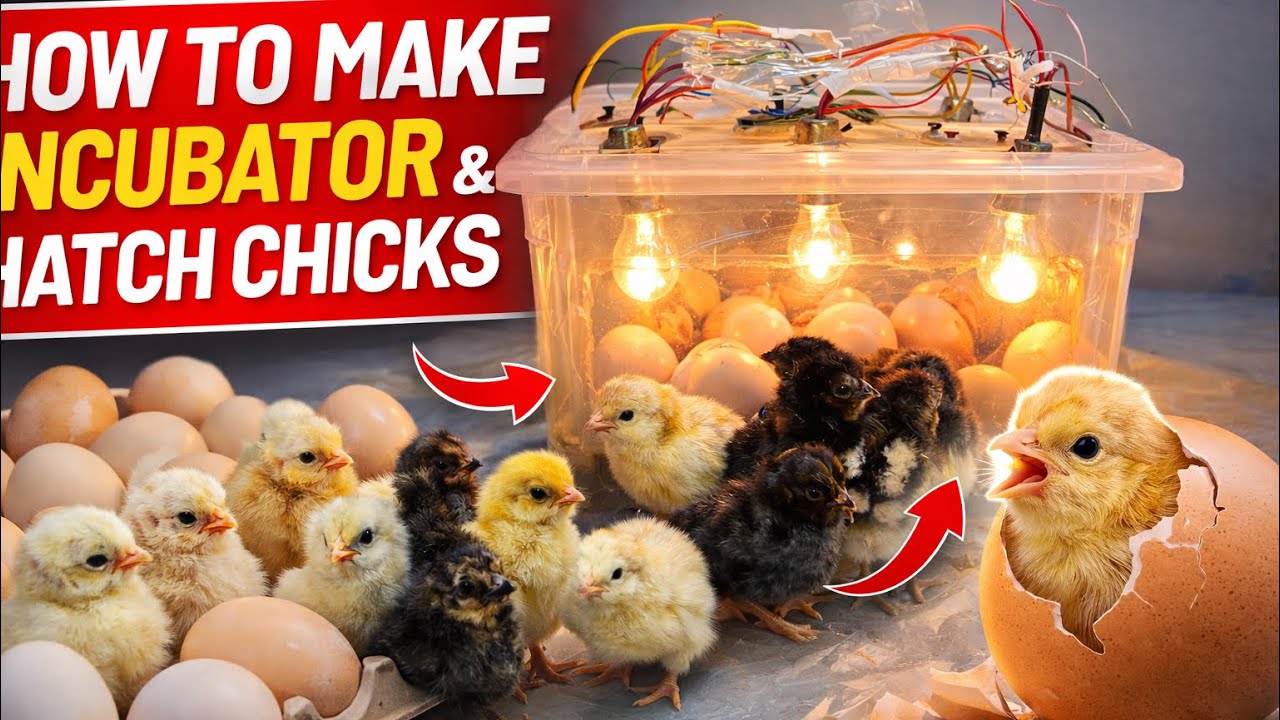 How to make egg incubator || Hatching Hens Eggs at Home in simple way 
