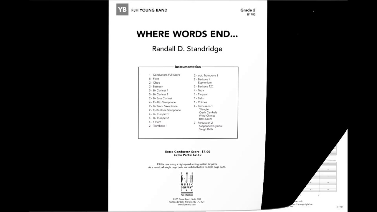 Where Words End... | Randall D. Standridge
