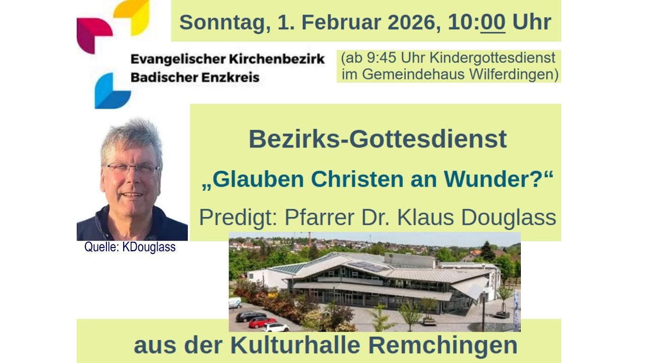 Bezirks-Gottesdienst Badischer Enzkreis am 01.02.2026