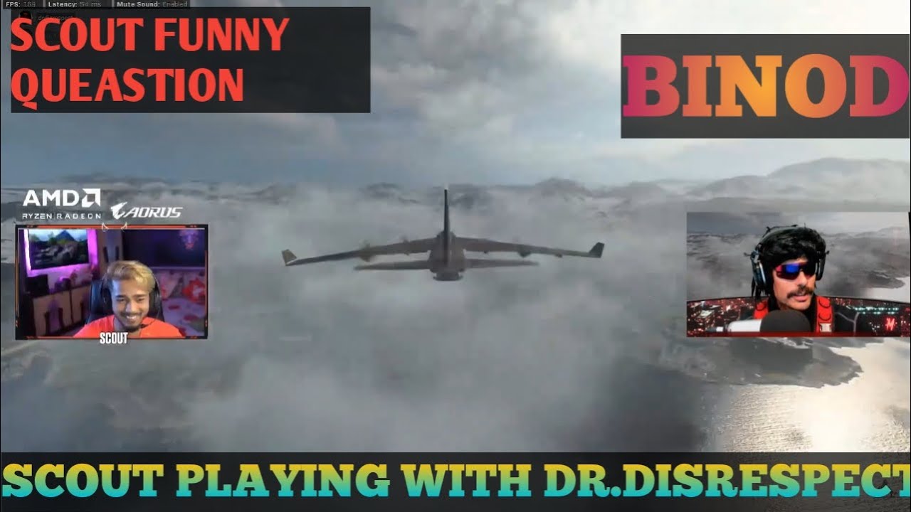 | SCOUT ASK FUNNY QUESTION TO DR.DISRESPECT ABOUT BINOD,|