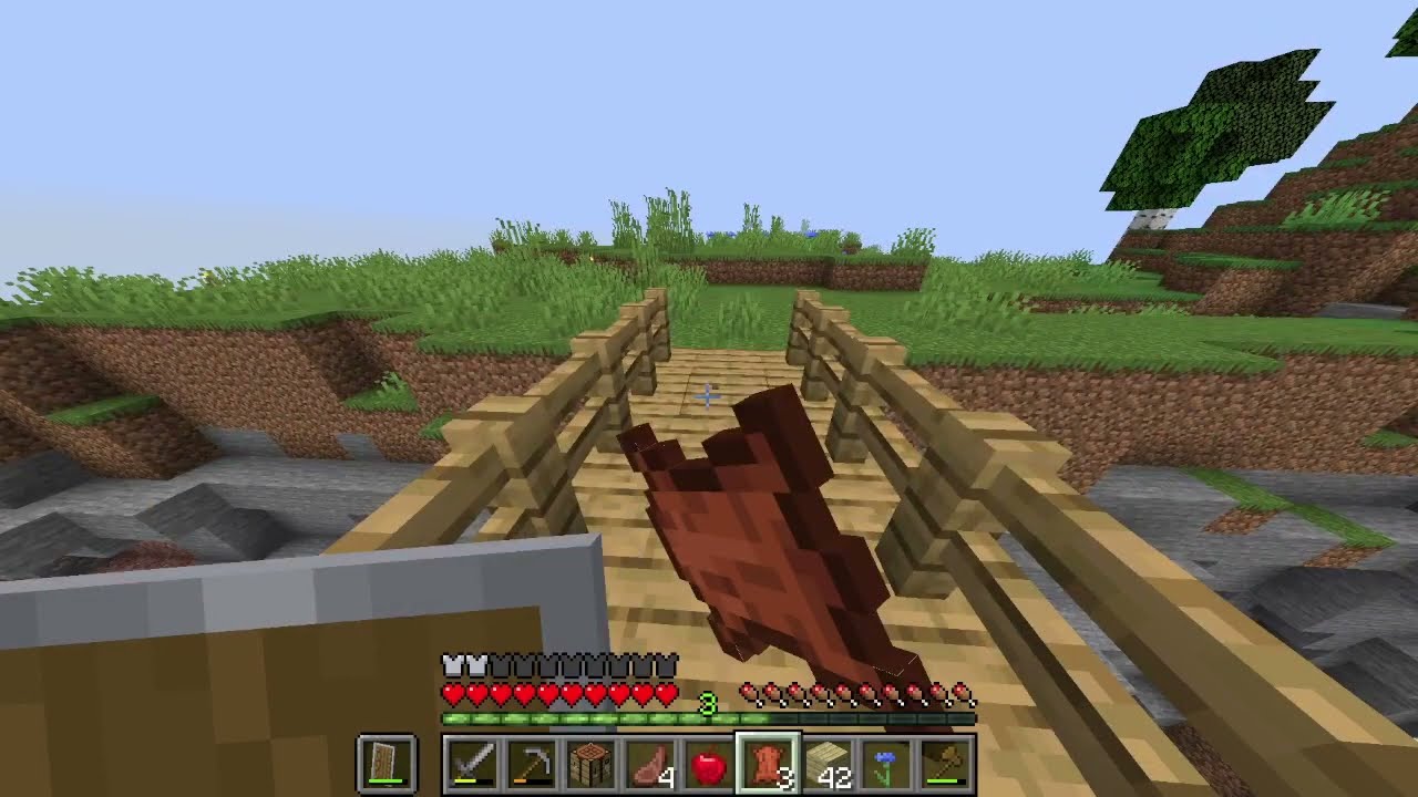 Minecraft let`s play ep12  - going mining and got iron.