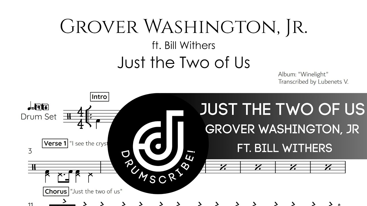 Bill Withers and Grover Washington, Jr. - Just the Two of Us (Drum transcription) | Drumscribe!