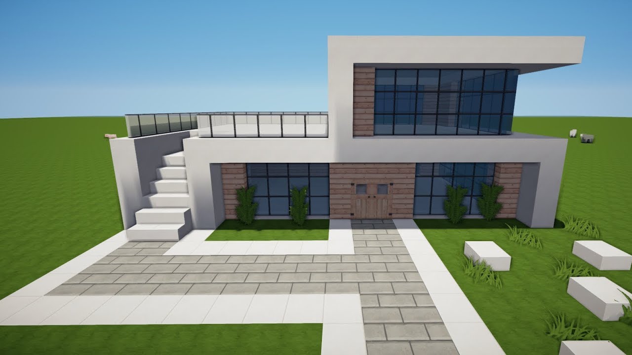MINECRAFT MODERNES HAUS bauen TUTORIAL [HAUS 121]