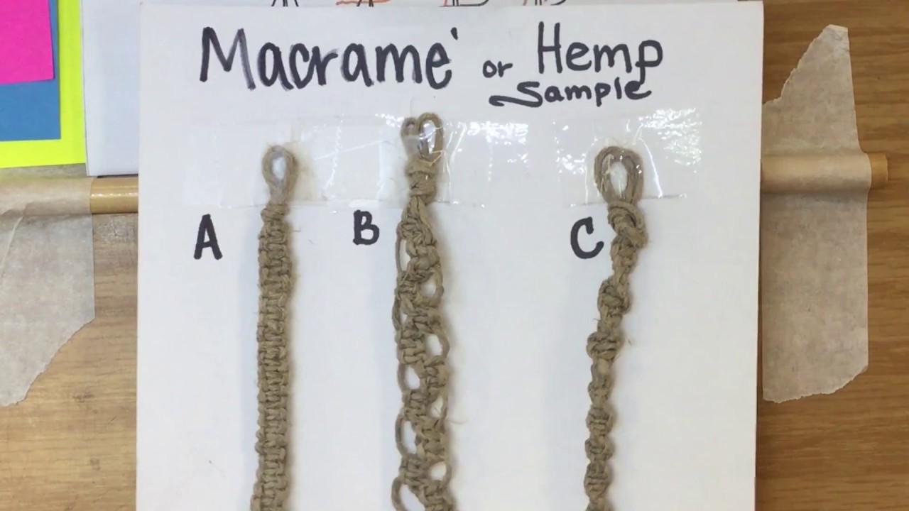Macrame/ Hemp patterns