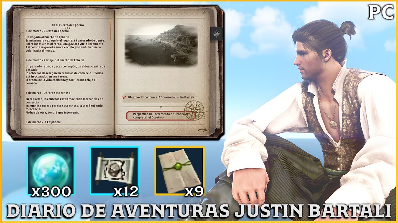 BLACK DESERT SA | DIARIO DE AVENTURAS JUSTIN BARTALI | Gu&iacute;a | BDO Espa&ntilde;ol | PC