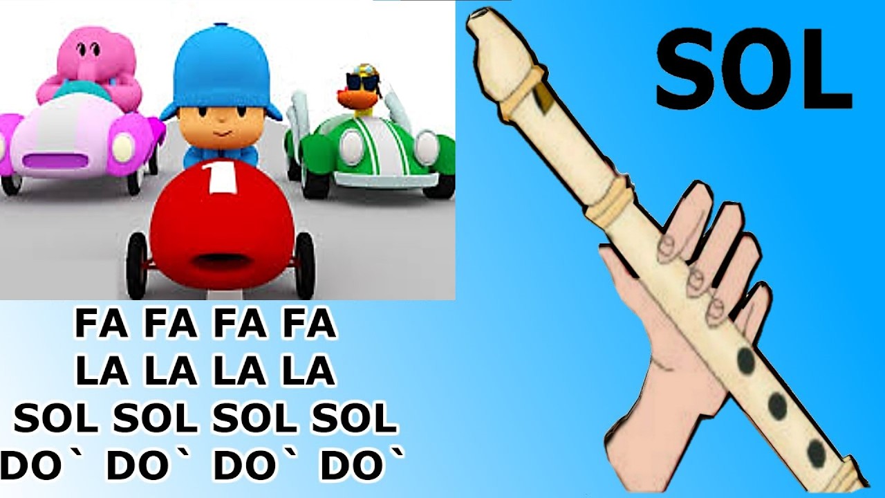 Corre Pocoyo en flauta