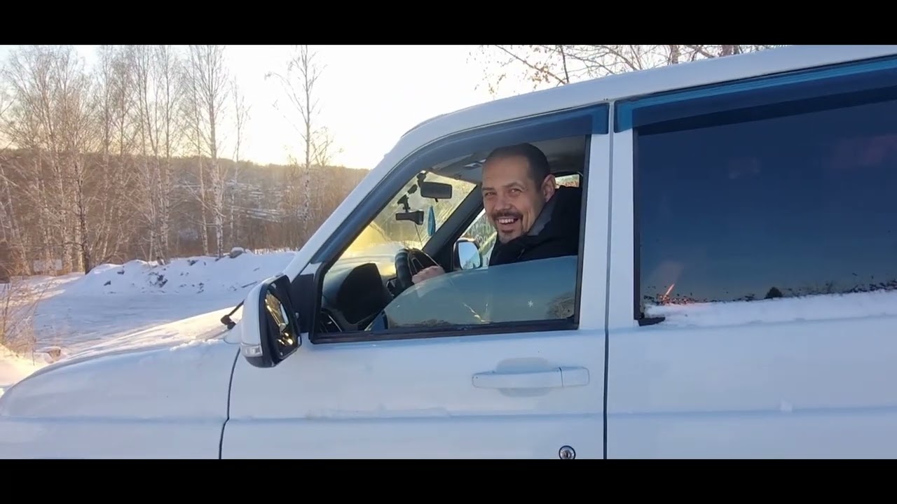 УАЗ Патриот на летней резине зимой.