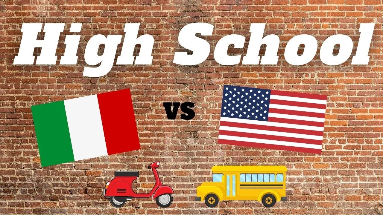 High school in Italy vs High School in the USA.  11 examples