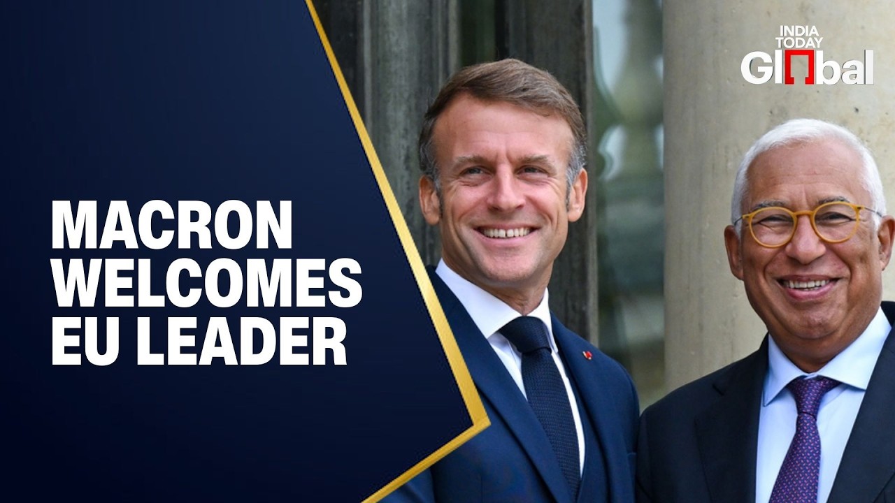 LIVE: French President Macron Meets Antonio Costa