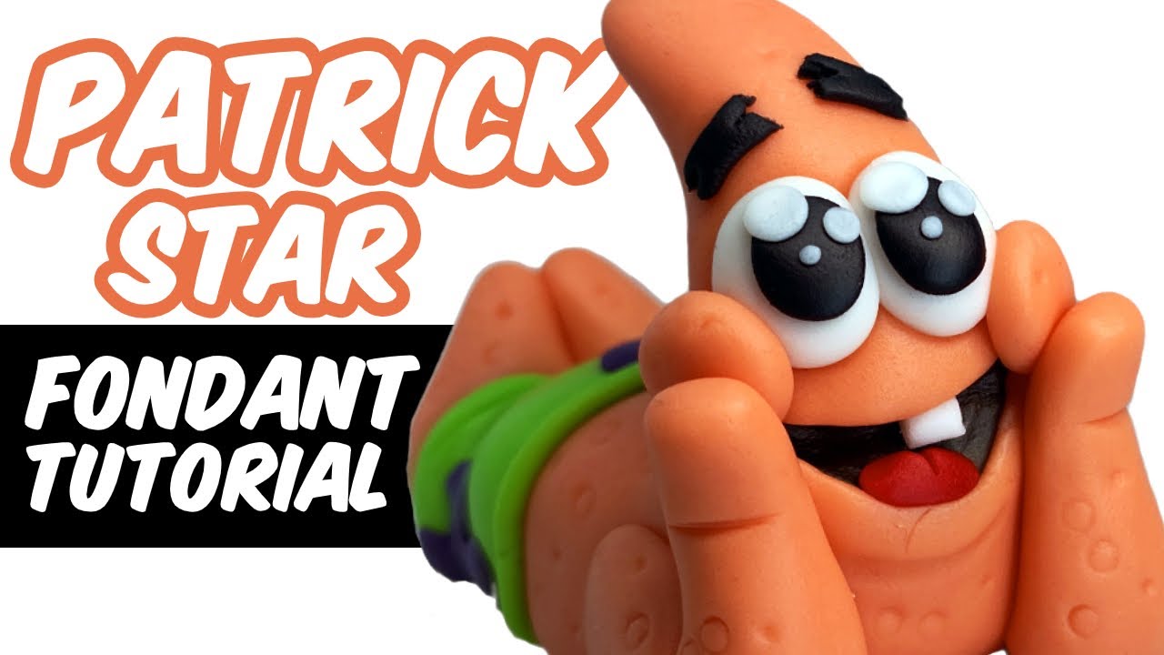 PATRICK STAR | SpongeBob movie | fondant figure | cake topper