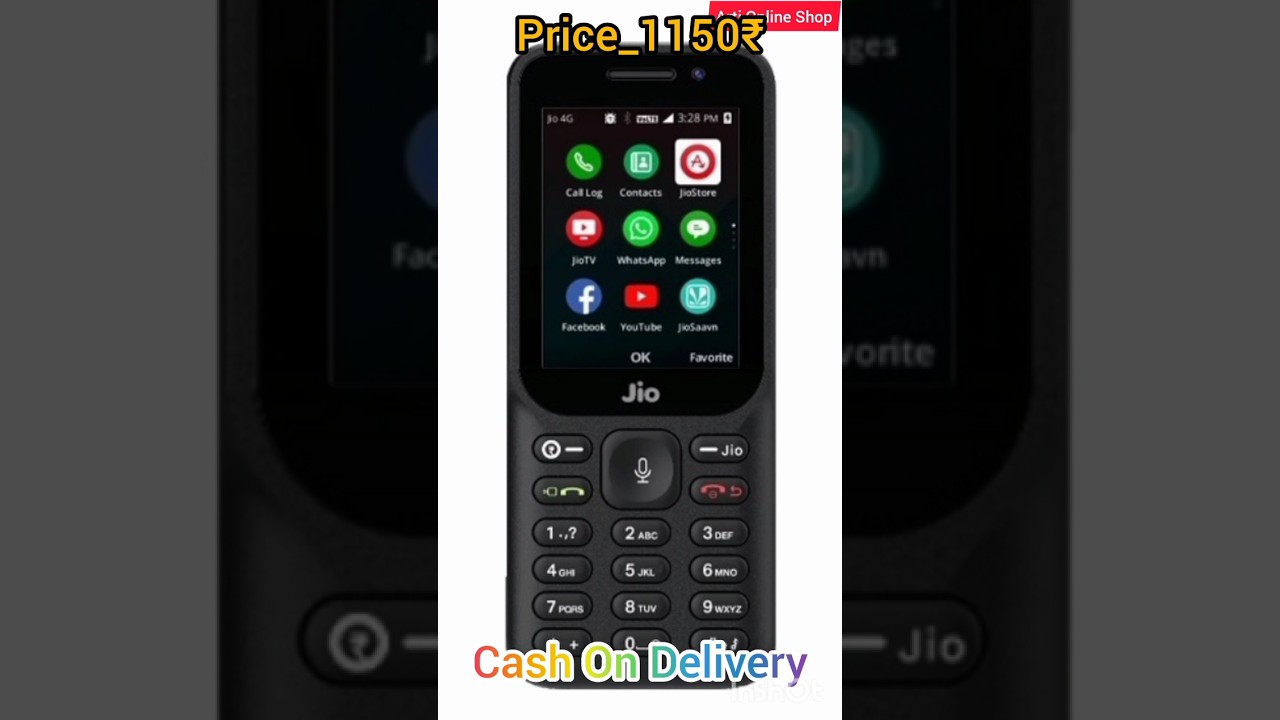 Jio Phone Only Price_1150₹ Cash On Delivery#shorts #jio #jiophone #cod