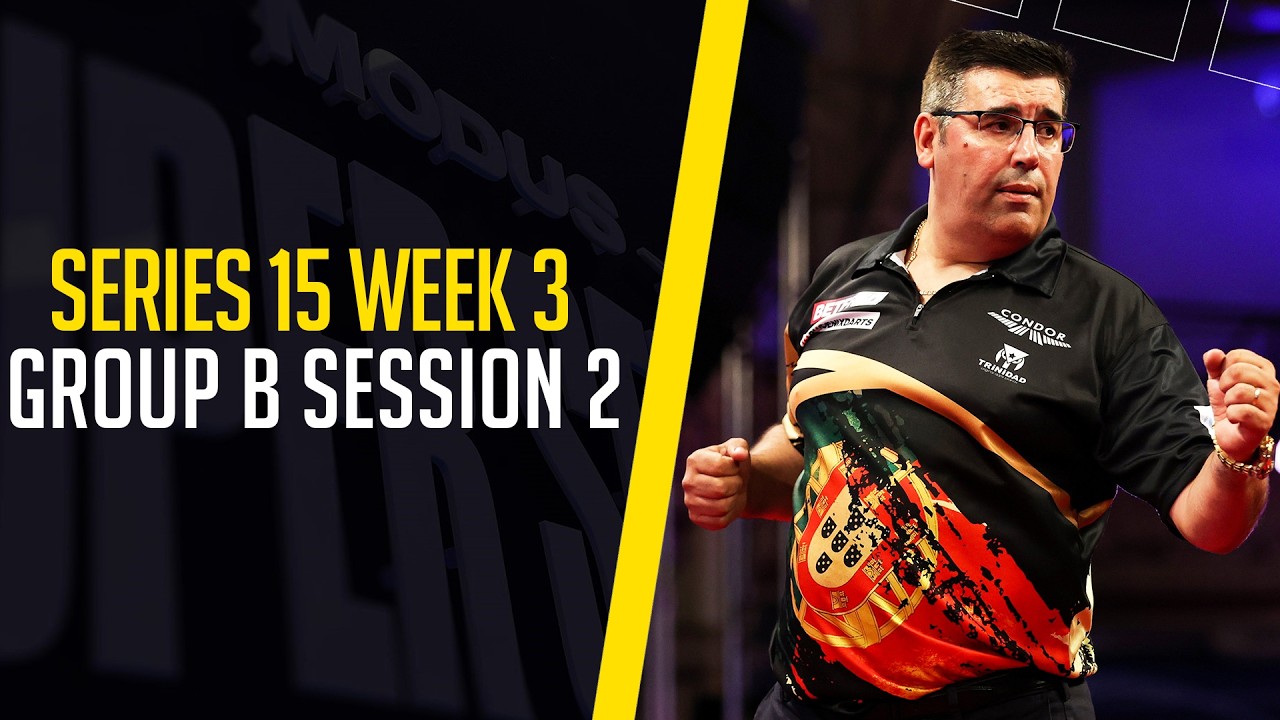 WHO WILL QUALIFY? 🤔✅ | Live Darts |  Series 15  Week 3 | Group B Session 2