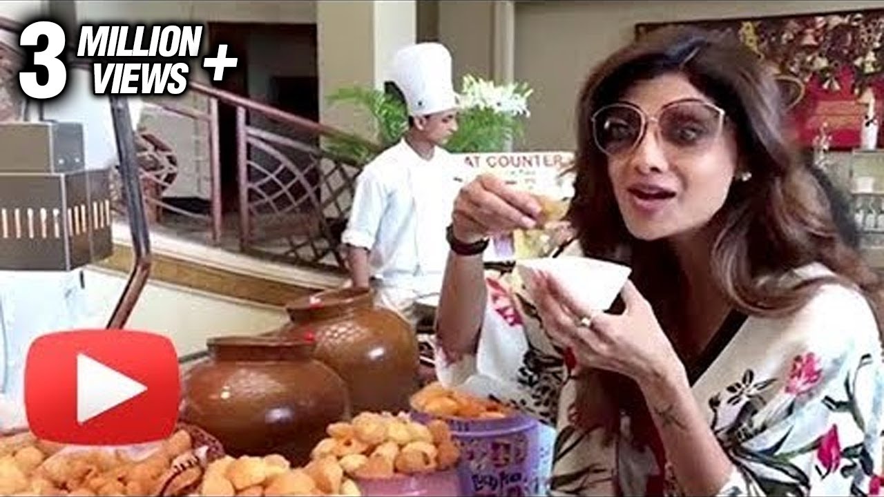 Shilpa Shetty PANI PURI TREAT Video For Sunday Binge