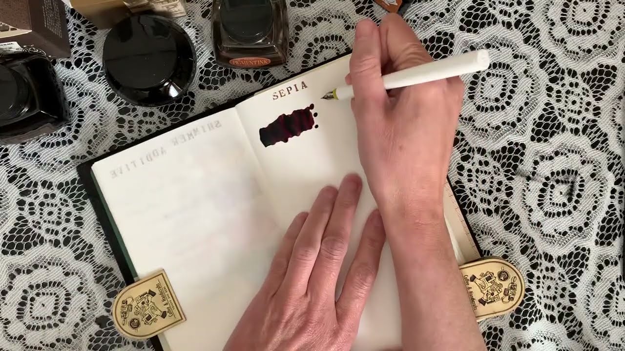Sepia Tone Ink Exploration and quick flip in my Commonplace Journal